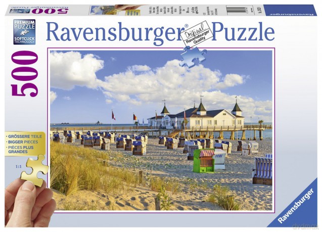 RAVENSBURGER 500 el. XXL Plaża w Ahlbecku [PUZZLE]