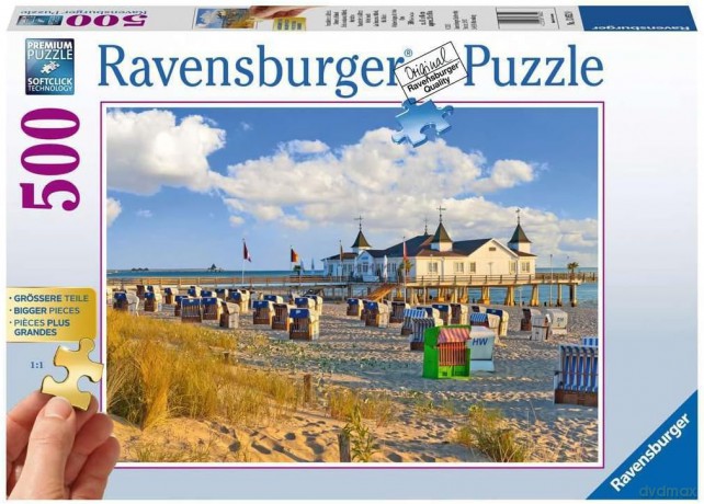RAVENSBURGER 500 el. XXL Plaża w Ahlbecku [PUZZLE]