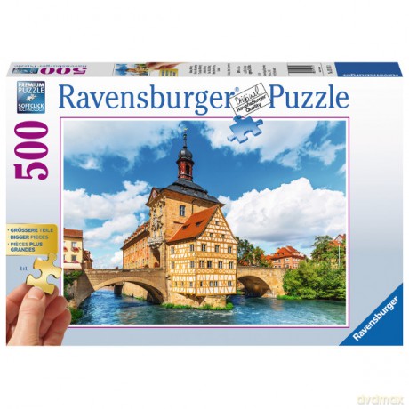 RAVENSBURGER 500 el. XXL Ratusz w Bambergu [PUZZLE]