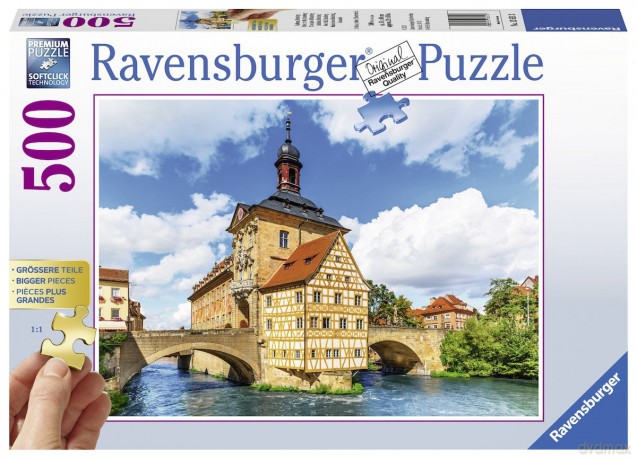 RAVENSBURGER 500 el. XXL Ratusz w Bambergu [PUZZLE]