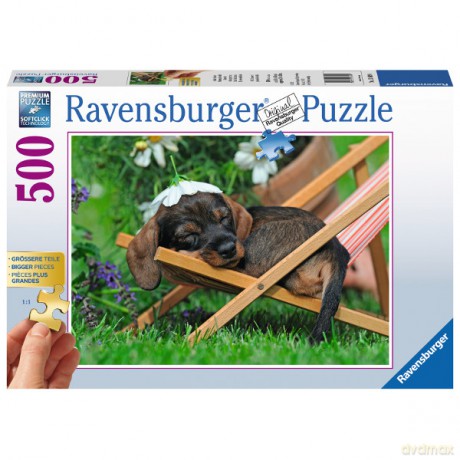 RAVENSBURGER 500 el. XXL Słodki szczeniak [PUZZLE]