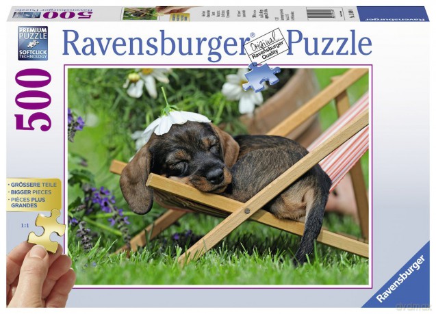 RAVENSBURGER 500 el. XXL Słodki szczeniak [PUZZLE]