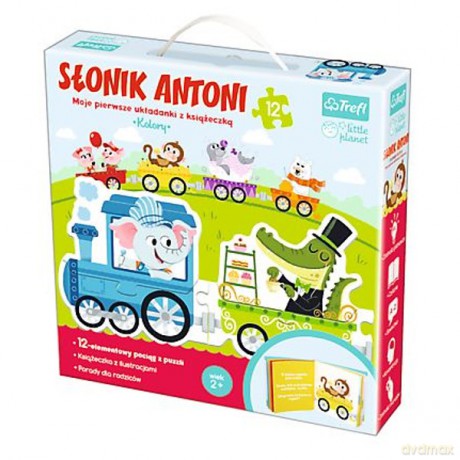 TREFL Słonik Antoni poznaje kolory (90562) [PUZZLE]