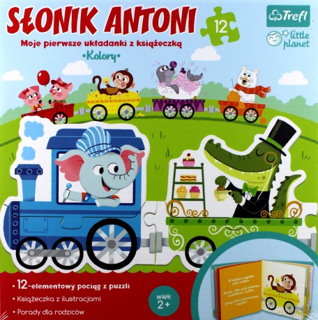 TREFL Słonik Antoni poznaje kolory (90562) [PUZZLE]