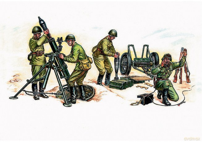 ZVEZDA Soviet Mortar with Crew WWII