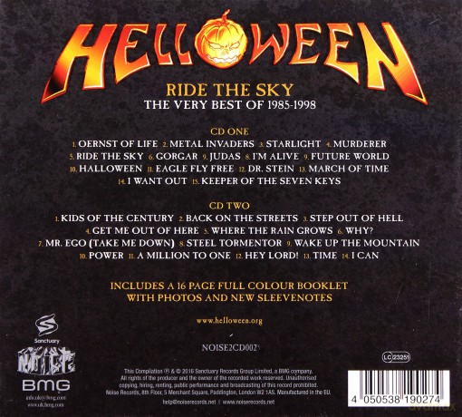 Helloween: Ride The Sky The Very Best Of 1985-1998 (digipack) [2CD]