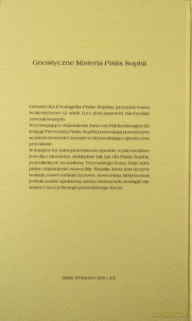 Gnostyczne misteria Pistis Sophii - Jan Rijckenborgh [KSIĄŻKA]