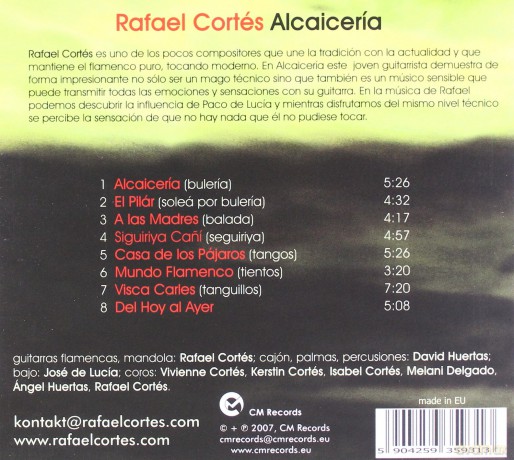 Rafael Cortes: Alcaiceria (digipack) [CD]