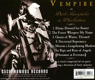 Cradle Of Filth: Vempire Or Dark Faerytales In Phallustein [CD]