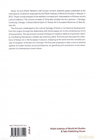 Korea Art and Artistic Relations with Europe - Kluczewska-Wójcik [KSIĄŻKA]