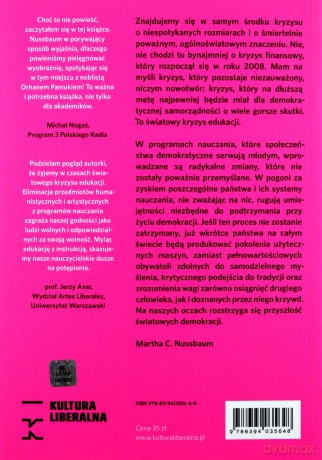 Nie dla zysku. Dlaczego demokracja potrzebuje humanistów - Martha C. Nussbaum [KSIĄŻKA]