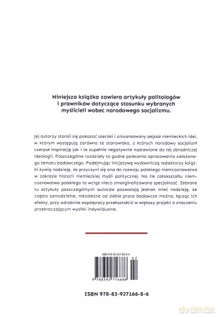 Niemiecka myśl polityczna wobec narodowego socjalizmu [KSIĄŻKA]
