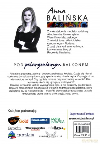 Pod pelargoniowym balkonem - Anna Balińska [KSIĄŻKA]