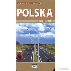 Polska. Mapa samochodowa. 1:720 000