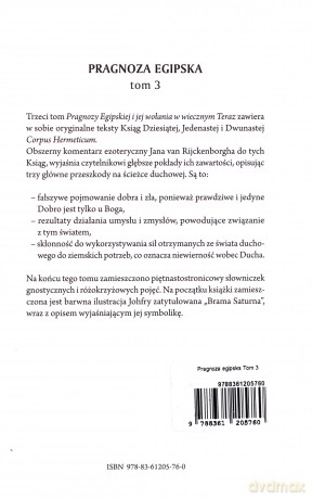 Pragnoza egipska (Tom 3) - Jan Rijckenborgh [KSIĄŻKA]