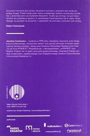 Rok w rozmowie. Pisarze krytycznym okiem - Jarosław Czechowicz [KSIĄŻKA]