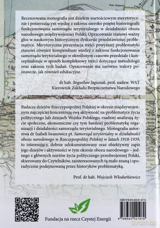 Samorząd terytorialny w działalności obozu narodowego w Rzeczypospolitej Polskiej w latach 1918 - 1919 - Izabela Iwanowicz [KSIĄŻKA]