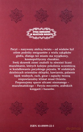 Życie codzienne w muzułmańskim Paryżu - Marta Widy [KSIĄŻKA]