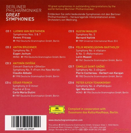 Berliner Philharmoniker: Great Symphonies [8CD]