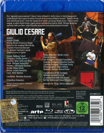 Cecilia Bartoli: Handel Giulio Cesare [Blu-Ray]