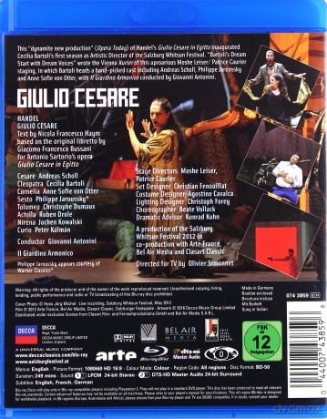 Cecilia Bartoli: Handel Giulio Cesare [Blu-Ray]
