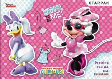 Blok rysunkowy A4/20K biały Minnie 20 szt
