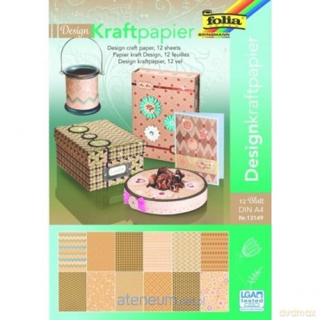 Blok z motywami A4/12K Kraft