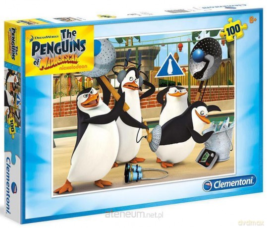CLEMENTONI 100 el. Pingwiny z Madagaskaru [PUZZLE]