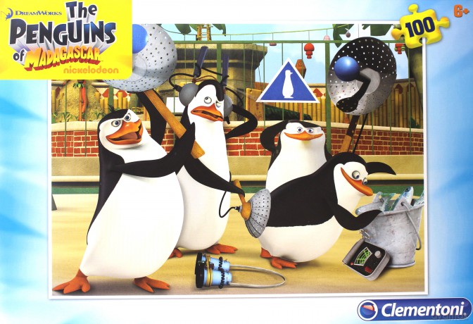 CLEMENTONI 100 el. Pingwiny z Madagaskaru [PUZZLE]