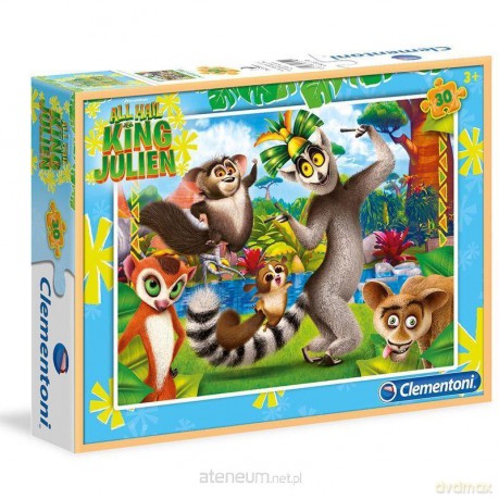CLEMENTONI 30 el. Król Julian [PUZZLE]
