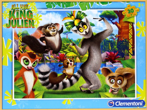 CLEMENTONI 30 el. Król Julian [PUZZLE]