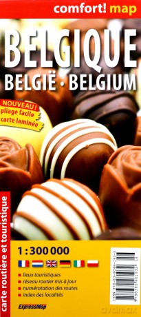 Comfort! Map Belgia 1:300 000 laminat