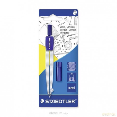 Cyrkiel szkolny z etui na grafity