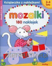 Książeczka z naklejkami. Mozaiki 3-4 lata [KSIĄŻKA]