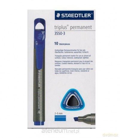 Marker permanentny Triplus 3550 niebieski (10 szt)