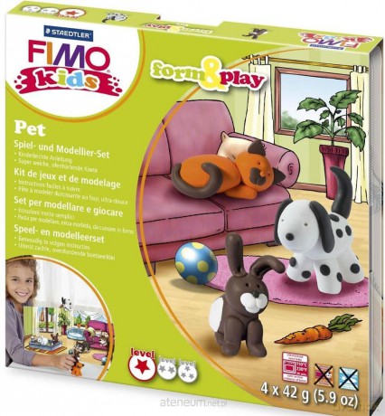 Zestaw Fimo Kids Form&Play 4 x 42 g Zwierzaki