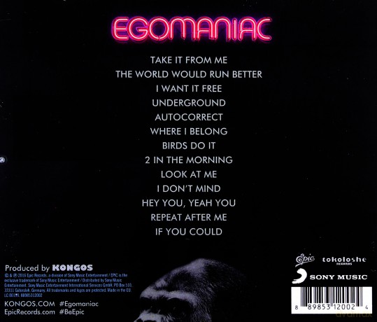 KONGOS: Egomaniac [CD]