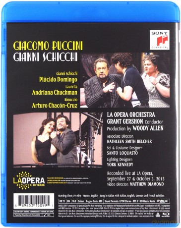 Placido Domingo: Puccini: Gianni Schicchi [Blu-Ray]
