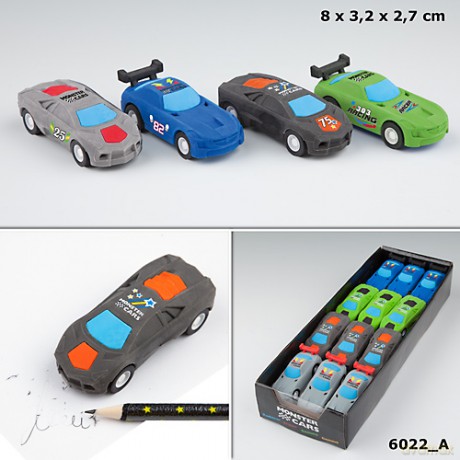 Gumka do ścierania Monster cars ciemnoszary