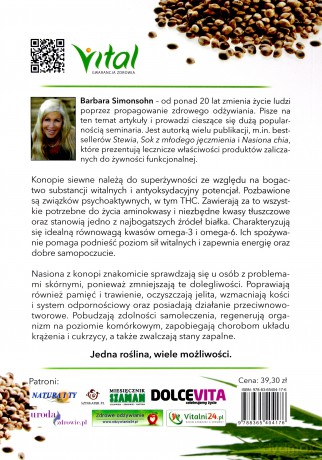 Konopie. Cud natury. Zdrowotne zastosowanie nasion i oleju konopnego - Barbara Simonsohn [KSIĄŻKA]