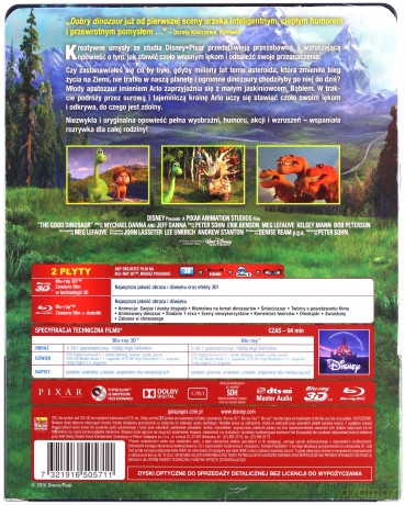 Dobry Dinozaur (Disney) (steelbook) [Blu-Ray 3D]+[Blu-Ray]