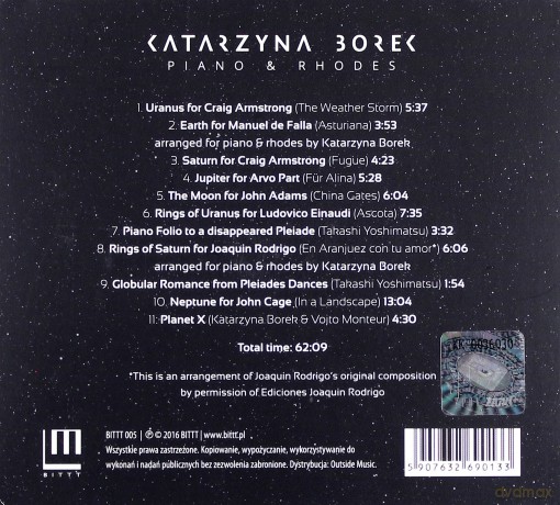 Katarzyna Borek: Space in Between (digipack) [CD]