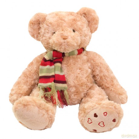 BEPPE Miś Darryl z szaliczkiem 28 cm beż