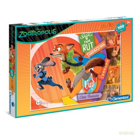 CLEMENTONI 100 el. Maxi Zootropolis [PUZZLE]