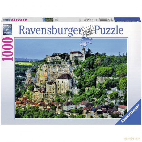 RAVENSBURGER 1000 el. Miasto na zboczu góry [PUZZLE]