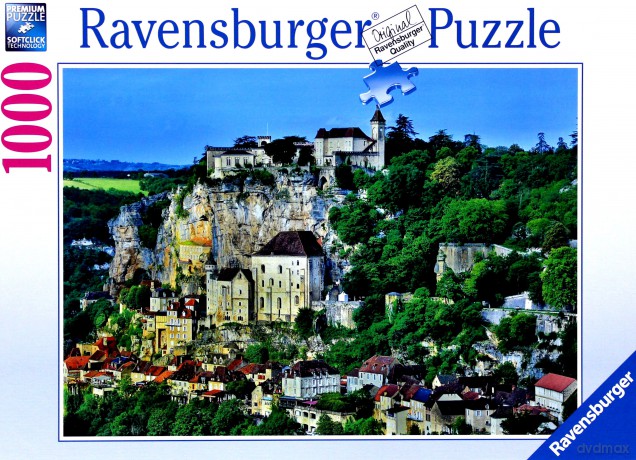 RAVENSBURGER 1000 el. Miasto na zboczu góry [PUZZLE]