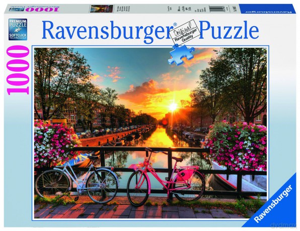 RAVENSBURGER 1000 el. Rowery w Amsterdamie [PUZZLE]