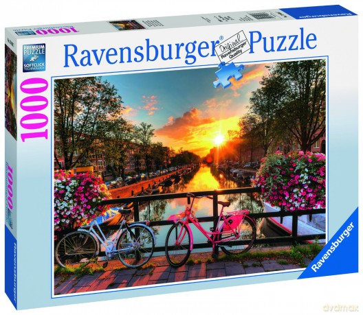 RAVENSBURGER 1000 el. Rowery w Amsterdamie [PUZZLE]
