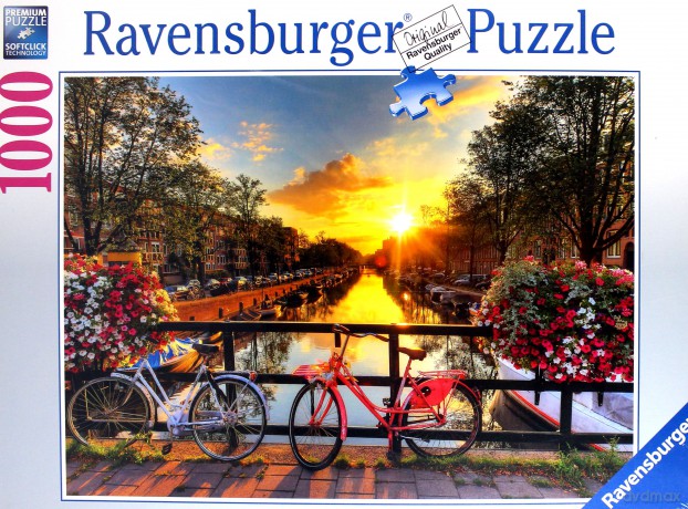 RAVENSBURGER 1000 el. Rowery w Amsterdamie [PUZZLE]