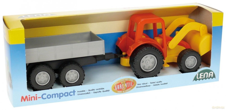 LENA Mini Zest Traktor z przyczepą 26 cm